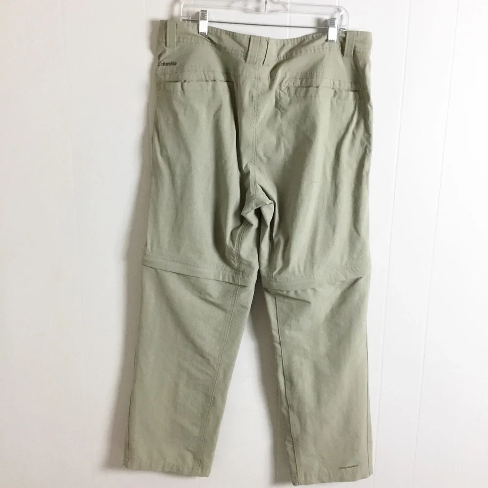 Columbia Men's Beige Omni Shield hiking Pants / Shorts Size 38x32